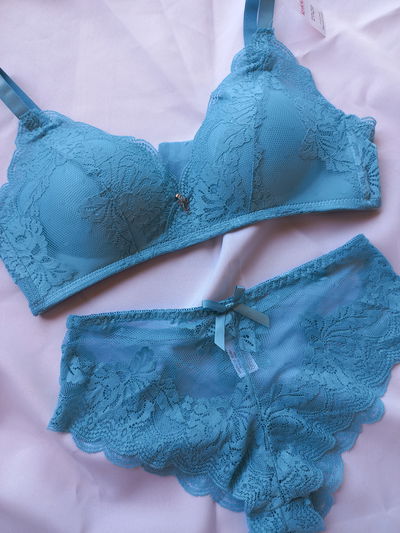 Conjunto taza soft con culotte verde agua