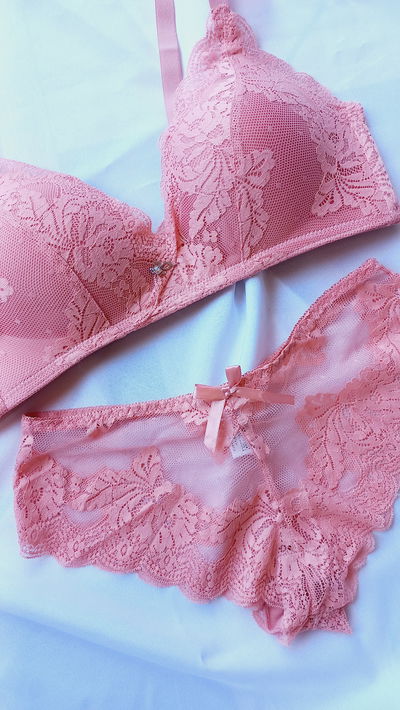 Conjunto taza soft con culotte rosa