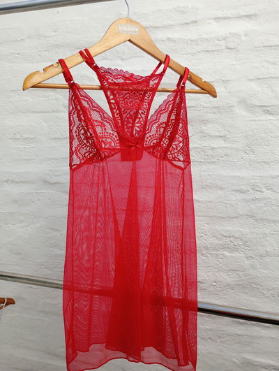 Babydoll con colales regulable negro
