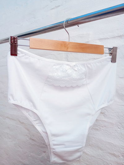 Vedetina tiro alto XL blanca