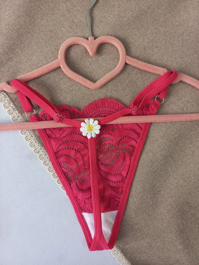 Less hilo regulable florcita fucsia