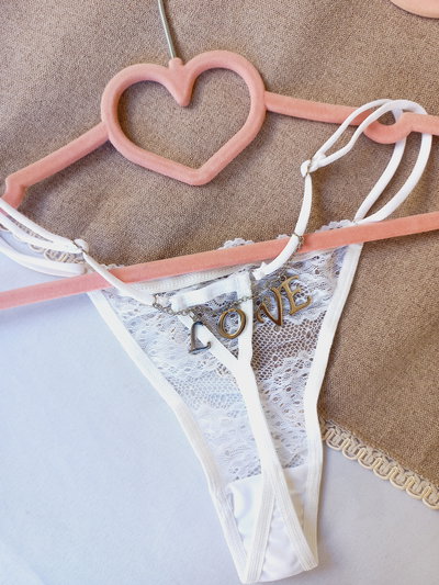 Less hilo regulable dijes LOVE 