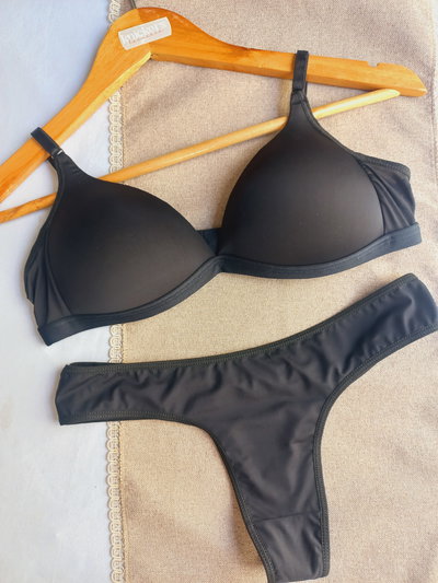 Conjunto taza soft lycra negro