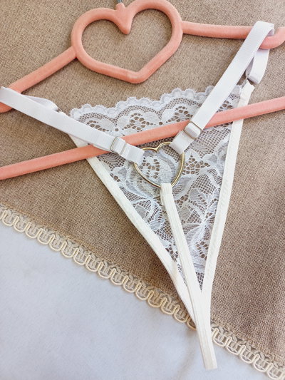 Less hilo regulable corazon blanco