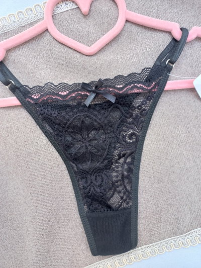 Colaless regulable encaje negro