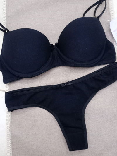 Conjunto de algodón negro 
