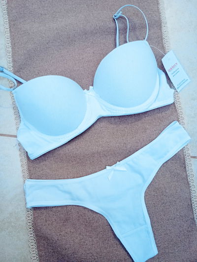 Conjunto de algodón blanco