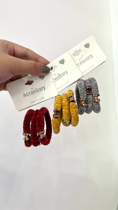Set colitas terciopelo