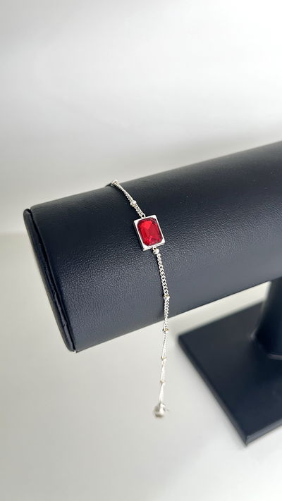 Pulsera cubic red