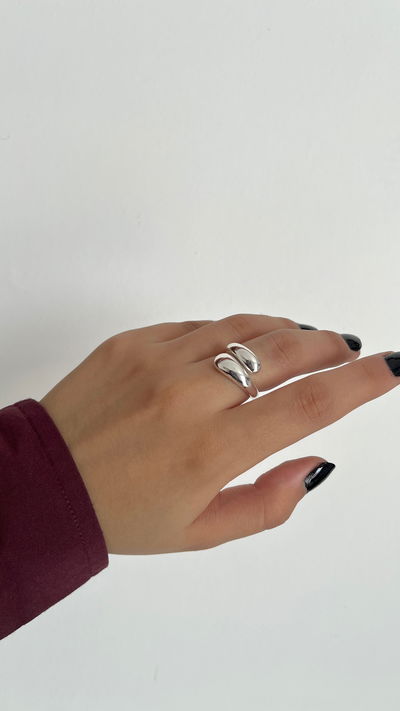 Anillo gota chunky