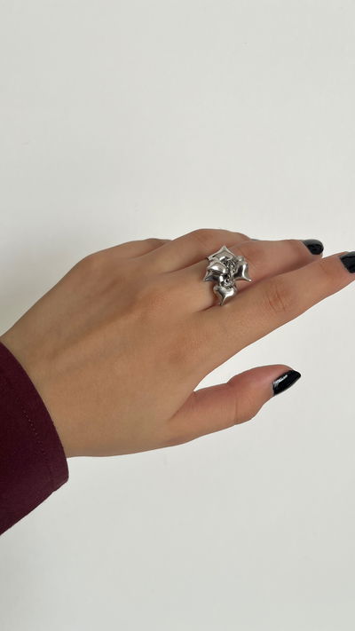 Anillo chunky heart