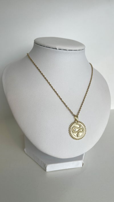 Collar medalla snake