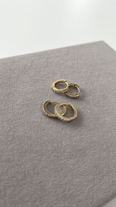 Argollas strass