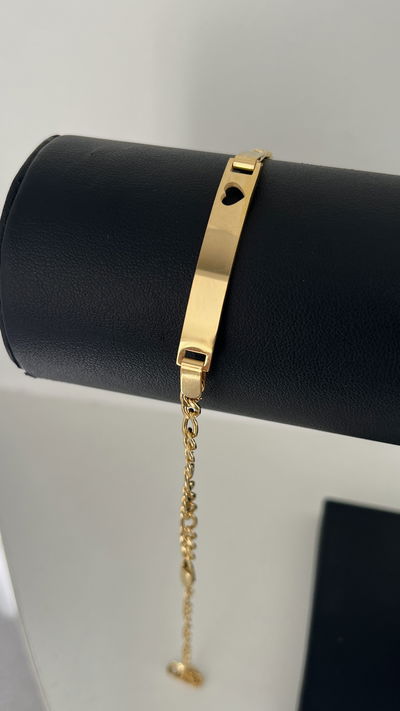 Pulsera corazón calado