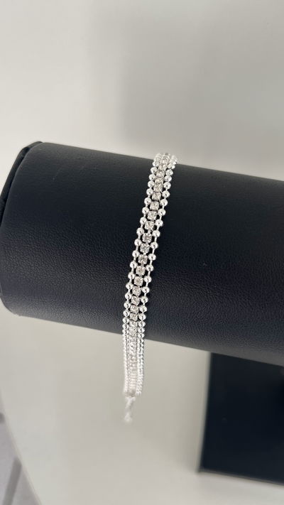 Pulsera cascada strass