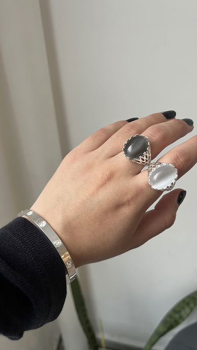 Anillo piedra cuarzo