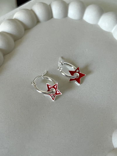 Aros estrella roja