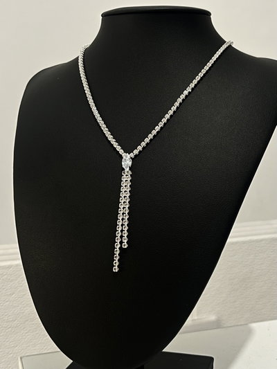 Collar corbatero strass 
