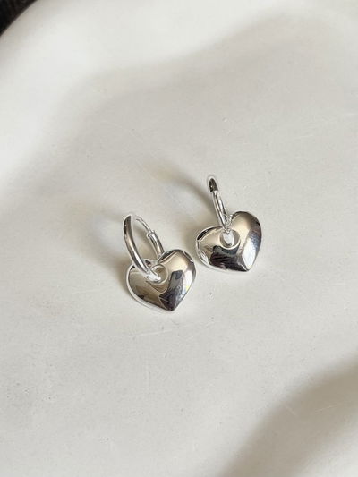Argollas heart silver
