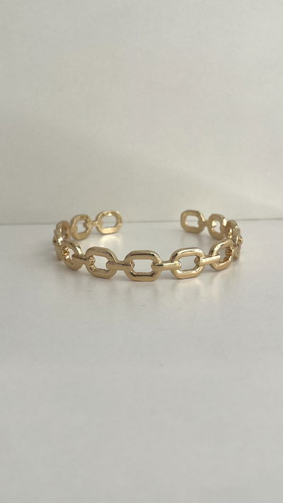 Brazalete cadena dorado