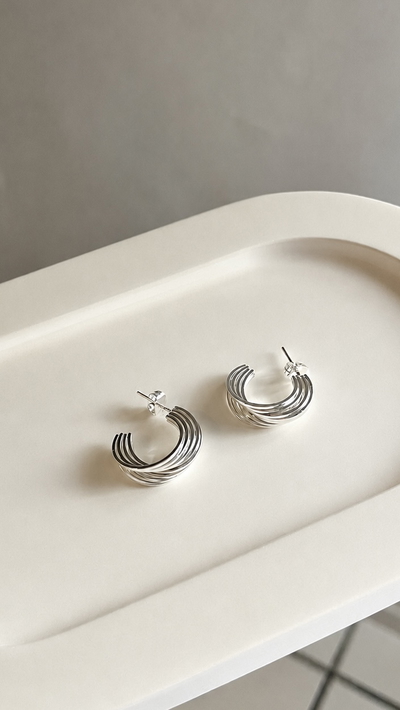 Aros argolla wavy