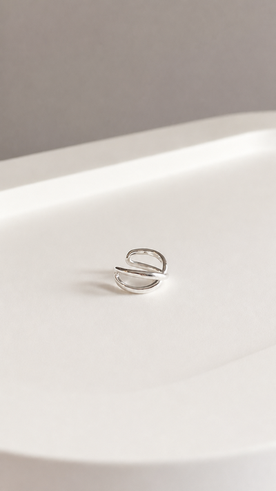 Cuff doble silver