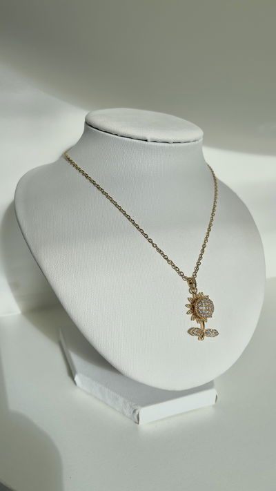 Collar girasol giratorio