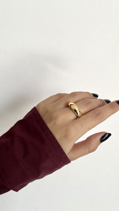 Anillo chunky gold