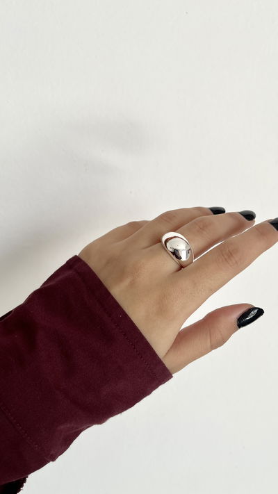 Anillo chunky silver