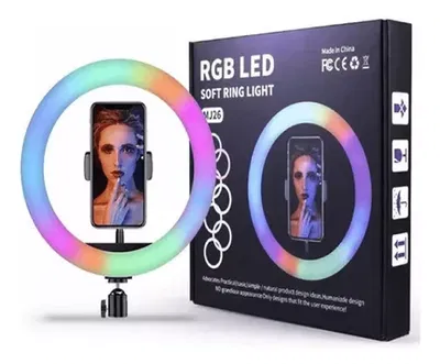 ARO DE LUZ LED RGB COLORES 26 CM