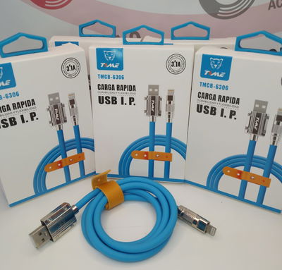CABLE USB A LIGHTING PUNTAS METALICAS