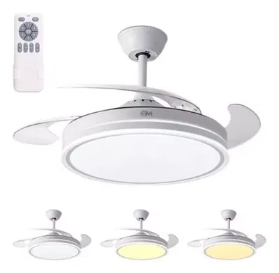 VENTILADOR DE TECHO CON LUZ LED & CONTROL REMOTO 