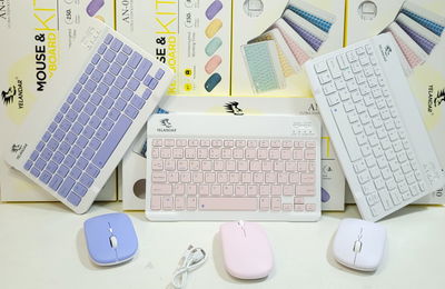 Kit Mini Teclado Bluetooth & Mouse Inalámbrico