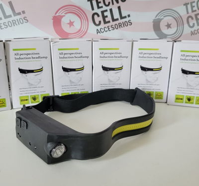 VINCHA LINTERNA MINERA LUZ LED RECARGABLE USB