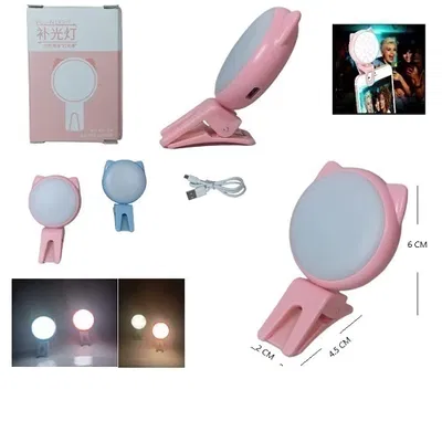 LUZ LED PARA SELFIE GATITO RECARGABLE 