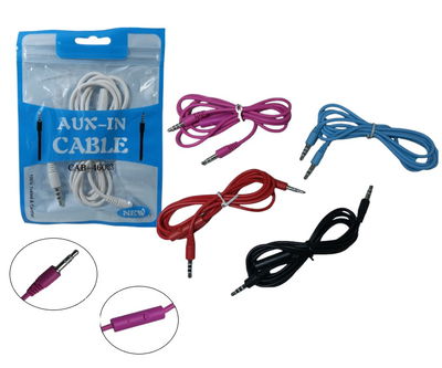 CABLE AUXILIAR CON MICRÓFONO 
