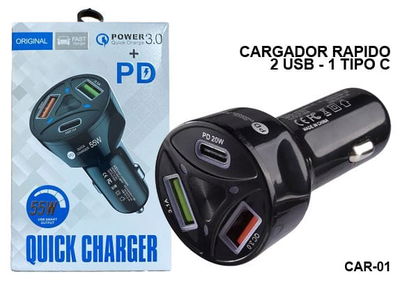 CARGADOR DE AUTO SMART OUTPUT 3.1A