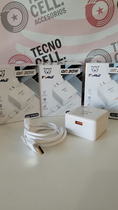 🔌⚡ Cargador Rápido QC 30W + Cable ⚡🔌