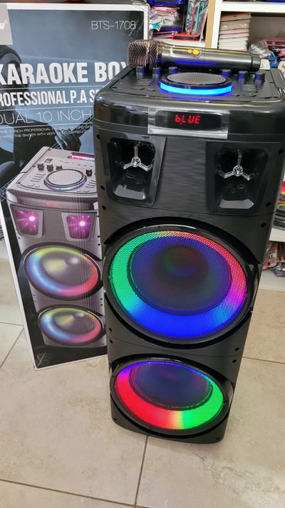 PARLANTE BT CON LUZ 10X2 PLG*💥‼️🥳 