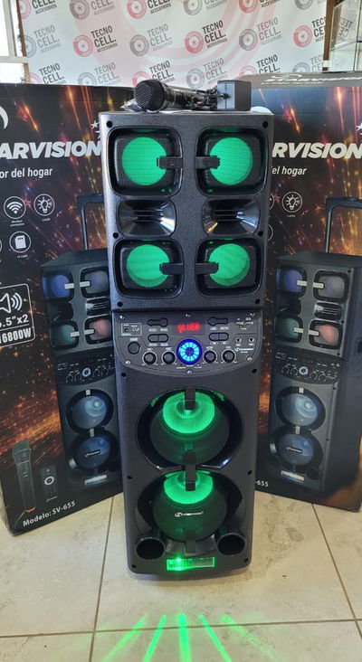 *🔊 PARLANTE TORRE POTENTE CON LUCES LED 🔊