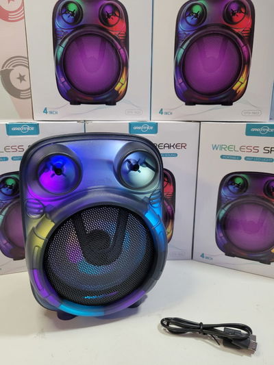 🔊 PARLANTE 4” CON LUZ LED 🔊