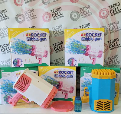 🫧🚀 *BURBUJERO ELÉCTRICO ROCKET BUBBLE GUN*🚀🫧