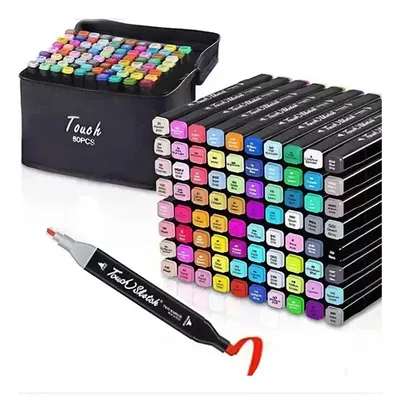 🖍️ Set de marcadores doble punta (80 colores) 