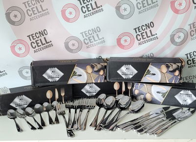 🍴 *SET DE CUBIERTOS ACERO INOXIDABLE – 24 PIEZAS*🍴