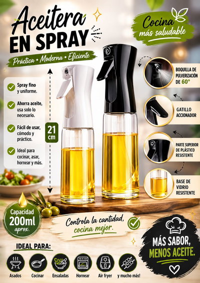 ✨ *ACEITERA EN SPRAY* ✨ 🍳 