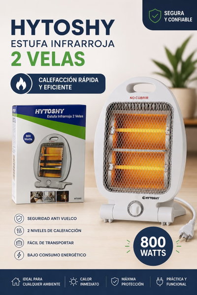 🔥 ESTUFA INFRARROJA HYTOSHY 2 VELAS🔥