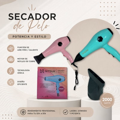 ✨ *Secador Nitsuk 2000W* ✨ 