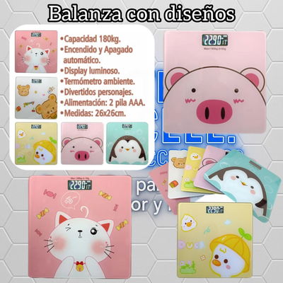 BALANZA DE BAÑO PERSONAJES