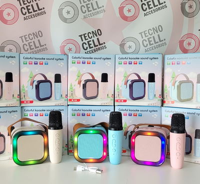 Parlante Bluetooth con Luz + Micrófono