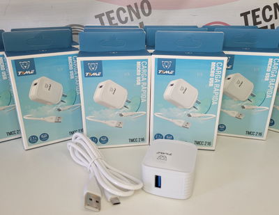 CARGADOR TIME V8 2.1A CON CABLE DESMONTABLE 